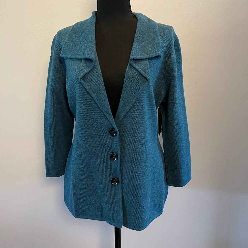 Classiques Entier Atelier Cardigan Size M in Zoya Blue